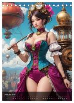 CALVENDO, ShirtScene ShirtScene: Sexy Manga Girls (Tischkalender 2026 DIN A5 hoch), CALVENDO Monatskalender 