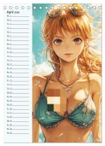 CALVENDO, Rose Hurley: Manga Erotik. Sexy Cartoon-Girls (Tischkalender 2026 DIN A5 hoch), CALVENDO Monatskalender 