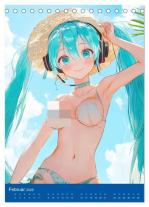 CALVENDO, Rose Hurley: Erotische Mangas. Sexy Cartoon-Girls (Tischkalender 2026 DIN A5 hoch), CALVENDO Monatskalender 