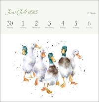 Hannah Dale: Happy Animals Premium-Postkartenkalender 2025 