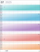 Bunte Wochen Planer XXL 2025 