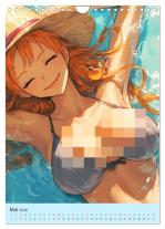 CALVENDO, Rose Hurley: Erotische Manga-Girls. Sinnliche Cartoon-Kunst (Wandkalender 2026 DIN A4 hoch), CALVENDO Monatskalender 