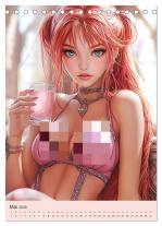 CALVENDO, Rose Hurley: Sexy Fantasy-Girls. Mädchen zwischen Kunst und Sinnlichkeit (Tischkalender 2026 DIN A5 hoch), CALVENDO Monatskalender 