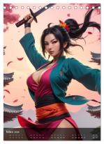 CALVENDO, ShirtScene ShirtScene: Sexy Manga Girls (Tischkalender 2026 DIN A5 hoch), CALVENDO Monatskalender 