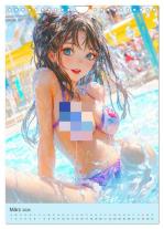 CALVENDO, Rose Hurley: Erotische Manga-Girls. Sinnliche Cartoon-Kunst (Wandkalender 2026 DIN A4 hoch), CALVENDO Monatskalender 