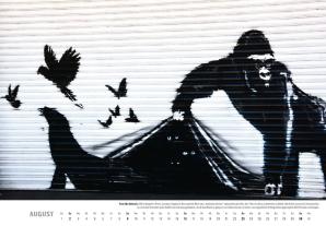 Banksy Kalender 2026 Mittelformat 