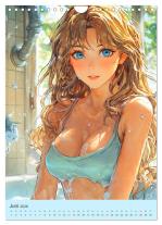 CALVENDO, Rose Hurley: Erotische Manga-Girls. Sinnliche Cartoon-Kunst (Wandkalender 2026 DIN A4 hoch), CALVENDO Monatskalender 