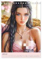 CALVENDO, Rose Hurley: Sexy Fantasy-Girls. Mädchen zwischen Kunst und Sinnlichkeit (Tischkalender 2026 DIN A5 hoch), CALVENDO Monatskalender 