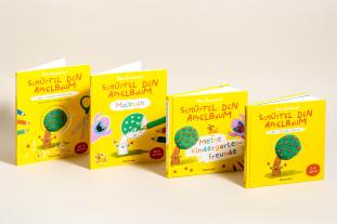 Nico Sternbaum: Schüttel den Apfelbaum - Ein Mitmachbuch. Für Kinder von 2 bis 4 Jahren. Schaukeln, schütteln, pusten, klopfen und sehen was passiert. 