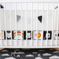 Agnieszka Sawczyn: Tropf, Tropf, Baby: Kontrastreiches Faltbuch für Babys · Kontrastbuch angepasst an Babyaugen · Schwarz Weiß Primärfarben Buch für Neugeborene · Mein erstes Bilderbuch · Montessori Buch 